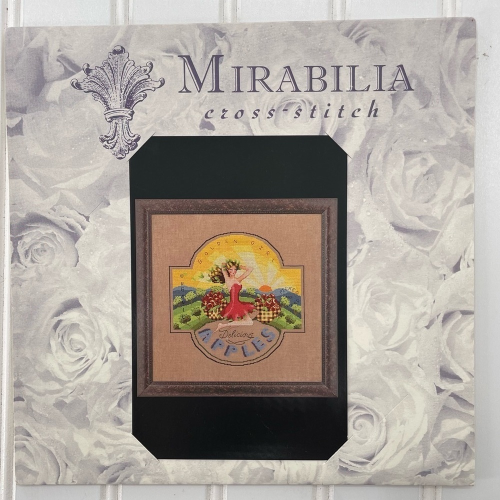Mirabilia Designs "Golden Girl Apples" MD-118 Cross Stitch Pattern Nora Corbett